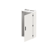 Wall-mounting cabinet, Field width: 2, Rows: 7, 1100 mm x 550 mm x 275 mm, Grounded (Class I), IP55