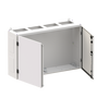 Wall-mounting cabinet, Field width: 4, Rows: 4, 650 mm x 1050 mm x 275 mm, Grounded (Class I), IP55