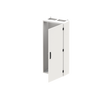 Wall-mounting cabinet, Field width: 2, Rows: 8, 1250 mm x 550 mm x 275 mm, Grounded (Class I), IP55