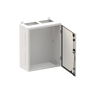Wall-mounting cabinet, Field width: 2, Rows: 4, 650 mm x 550 mm x 275 mm, Grounded (Class I), IP55