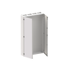 Floor-standing cabinet, Field width: 4, Rows: 12, 1850 mm x 1050 mm x 275 mm, Grounded (Class I), IP55