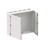 Wall-mounting cabinet, Field width: 5, Rows: 7, 1100 mm x 1300 mm x 350 mm, Grounded (Class I), IP55