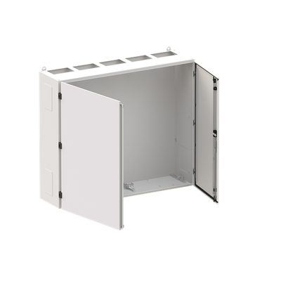Wall-mounting cabinet, Field width: 5, Rows: 7, 1100 mm x 1300 mm x 350 mm, Grounded (Class I), IP55