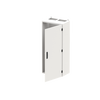 Wall-mounting cabinet, Field width: 2, Rows: 8, 1250 mm x 550 mm x 350 mm, Grounded (Class I), IP55