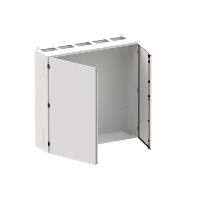 Wall-mounting cabinet, Field width: 5, Rows: 8, 1250 mm x 1300 mm x 350 mm, Grounded (Class I), IP55