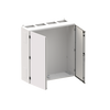 Wall-mounting cabinet, Field width: 4, Rows: 7, 1100 mm x 1050 mm x 350 mm, Grounded (Class I), IP55