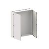 Floor-standing cabinet, Field width: 6, Rows: 12, 1850 mm x 1550 mm x 350 mm, Grounded (Class I), IP55
