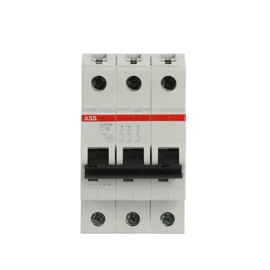 Miniature Circuit Breaker - S200M - 3P - 10 A - C - (AC) 10 kA