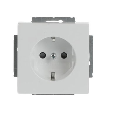 Socket insert Safety Shutter studio white - Platform 63