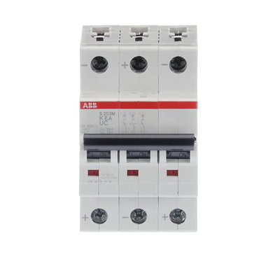 Miniature Circuit Breaker - S200MUC - 3P - 6 A - K - (AC) 10 kA