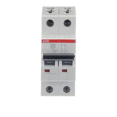Miniature Circuit Breaker - S200 - 2P - 63 A - C - (AC) 6 kA