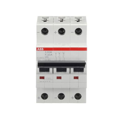 Miniature Circuit Breaker - S200MUC - 3P - 50 A - K - (AC) 10 kA