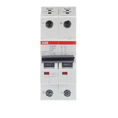 Miniature Circuit Breaker - S200MUC - 2P - 5 A - Z - (AC) 10 kA