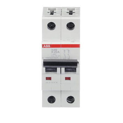 Miniature Circuit Breaker - S200 - 2P - 20 A - K - (AC) 6 kA