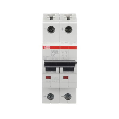 Miniature Circuit Breaker - S200MUC - 2P - 20 A - Z - (AC) 10 kA