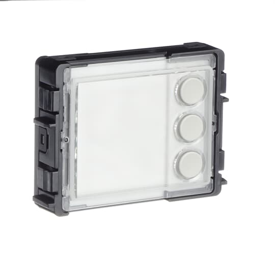 Round pushbutton module, 3, white – Image 3 of 4