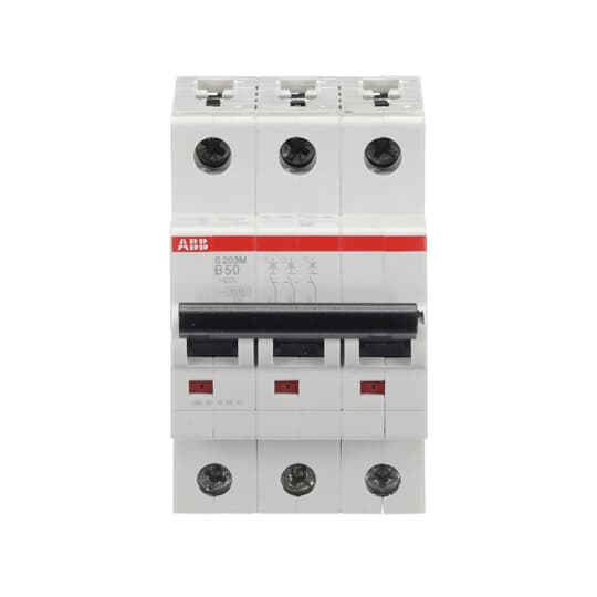 Miniature Circuit Breaker - S200M - 3P - 50 A - B - (AC) 10 kA