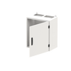 Wall-mounting cabinet, Field width: 2, Rows: 4, 650 mm x 550 mm x 350 mm, Grounded (Class I), IP55