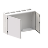 Wall-mounting cabinet, Field width: 5, Rows: 5, 800 mm x 1300 mm x 350 mm, Grounded (Class I), IP55