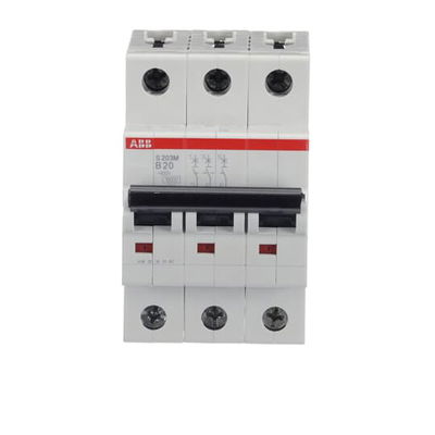 Miniature Circuit Breaker - S200M - 3P - 20 A - B
