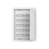 ComfortLine Compact distribution board, Flush mounting, 120 SU, Isolated (Class II), IP30, Field Width: 2, Rows: 5, 864 mm x 615 mm x 125 mm