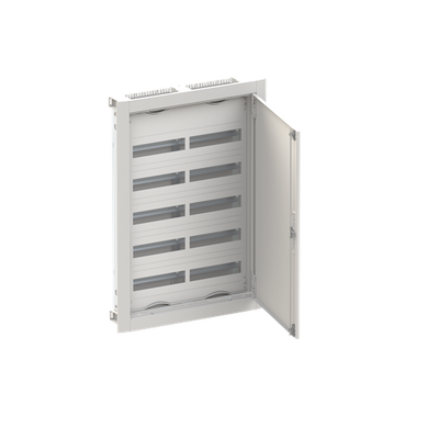 ComfortLine Compact distribution board, Flush mounting, 120 SU, Isolated (Class II), IP30, Field Width: 2, Rows: 5, 864 mm x 615 mm x 125 mm