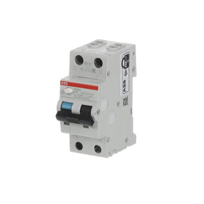 Residual Current Circuit Breaker with Overcurrent Protection DS201 - 1P+N - 10 mA - 16 A - B - Type A