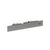 End-strip, size 1/x, 1/x, stainless steel