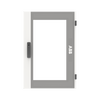 Transparant door, Field width: 2, 793 mm x 539 mm x 27 mm, IP55