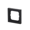 Cover frame 1-gang black matt - future linear - matt