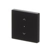 Rocker with Small Transparent Calotte 1gang black matt - Platform 63