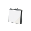 Switch 1-way Off switch 1-pole White Glass - Millenium