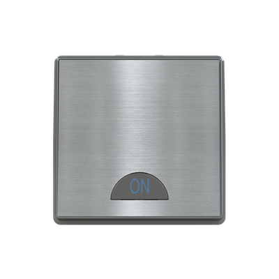 Switch 1-way 2-pole switch Stainless steel - Millenium