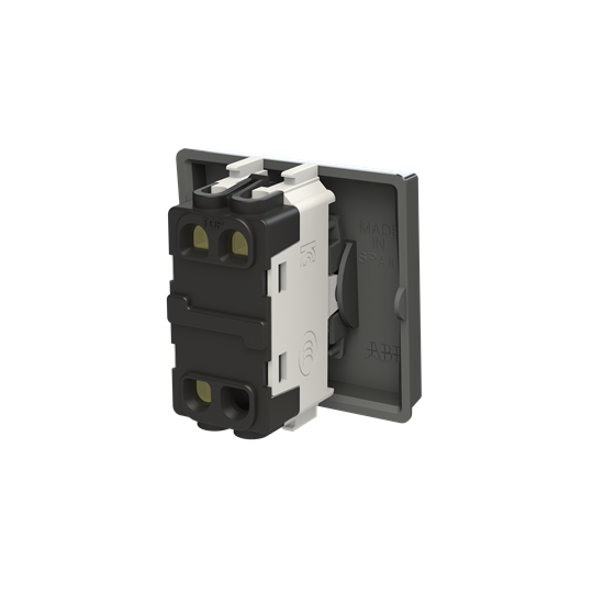 Switch 1-way 2-pole switch Silk Black - Millenium – Görsel 2 / 3