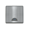 Switch 1-way 2-pole switch Stainless steel - Millenium