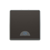Switch 1-way 2-pole switch Silk Black - Millenium