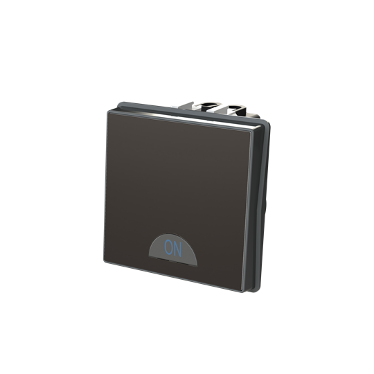 Switch 1-way 2-pole switch Silk Black - Millenium – Görsel 3 / 3