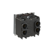 Switch 1-way 2-pole switch Silk Black - Millenium