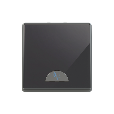Push-button bell symbol Black Glass - Millenium