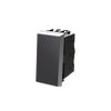 Switch 1-way Off switch 1-pole Black Glass - Millenium