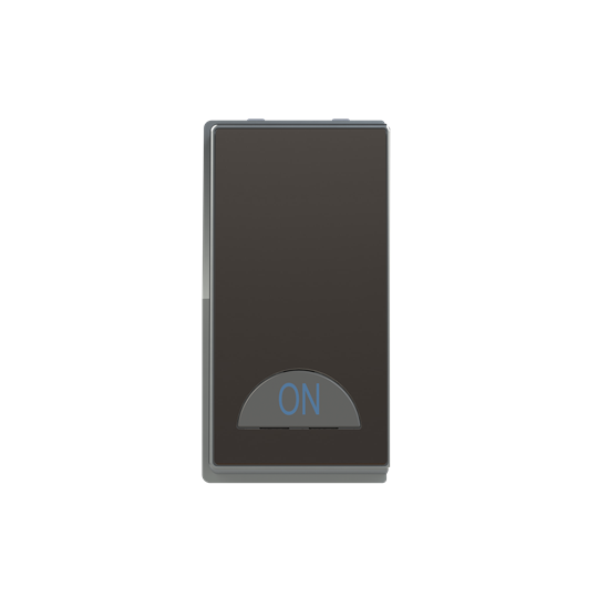 Switch 1-way Double Pole 2-pole switch Silk Black - Millenium