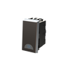 Switch 1-way Double Pole 2-pole switch Silk Black - Millenium