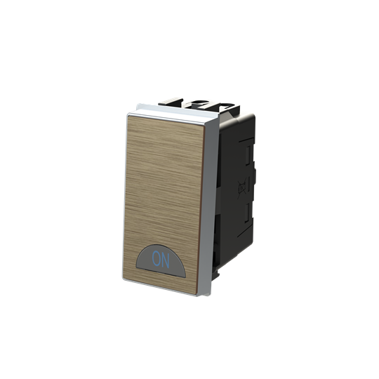 Switch 1-way Double Pole 2-pole switch Antique Gold - Millenium – Görsel 3 / 3