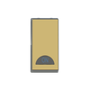 Switch 1-way Double Pole 2-pole switch Matt Gold - Millenium