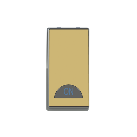 Switch 1-way Double Pole 2-pole switch Matt Gold - Millenium