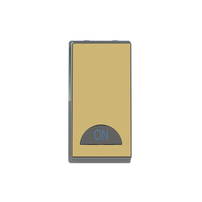 Switch 1-way Double Pole 2-pole switch Matt Gold - Millenium