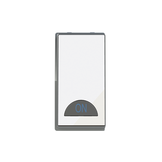 Switch 1-way Double Pole 2-pole switch White Glass - Millenium