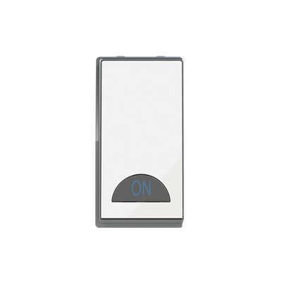 Switch 1-way Double Pole 2-pole switch White Glass - Millenium