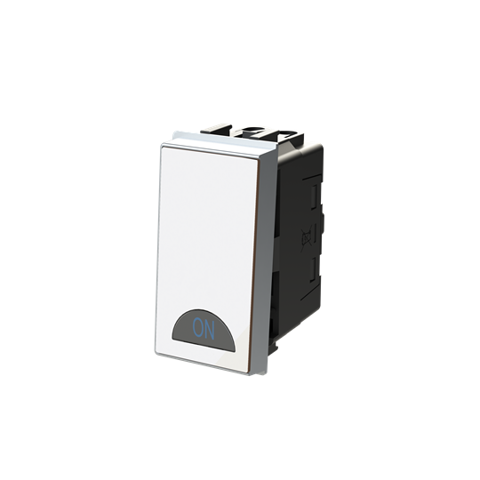 Switch 1-way Double Pole 2-pole switch White Glass - Millenium – Görsel 3 / 3