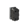 Switch 1-way Double Pole 2-pole switch White Glass - Millenium